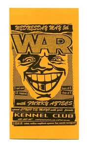 War Funky Aztecs Vintage 1993 Musik Konzert Handzettel Kennel Club San Francisco - Bild 1 von 2