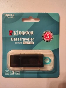 Kingston USB 3.0 Memory Stick Exodia Onyx 64gb Pen Backup Drive - Picture 1 of 2