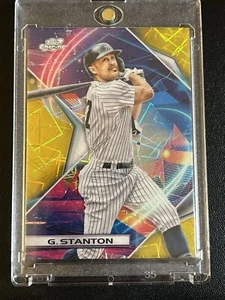 2022 Topps Cosmic Chrome Gold Refractor - #93 Giancarlo Stanton /50 - Picture 1 of 5