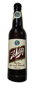 Vintage 1970 Jos. Schlitz Brewing Co. Plastic Beer Bottle Flashlight, Working - Picture 1 of 10