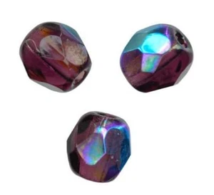 2 Perles Facettes cristal de boheme 10mm - AMETHYST AB - Imagen 1 de 1