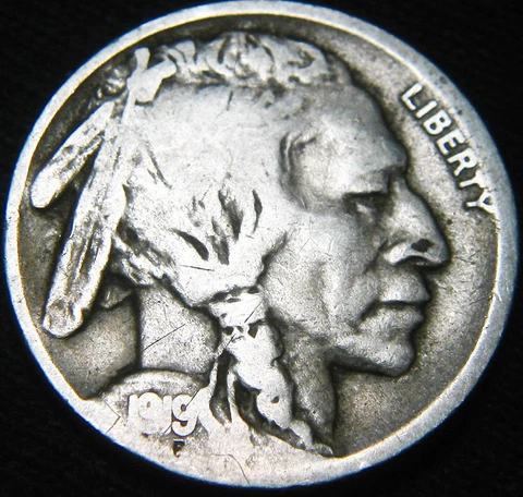 Nice Original 1919-S BUFFALO NICKEL 5¢ FREE SHIPPING! JP81RP Cover