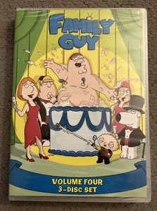 Family Guy - Volume Four 4 (DVD, 2009, 3-Disc Set) Special Features New Sealed - Picture 1 of 5