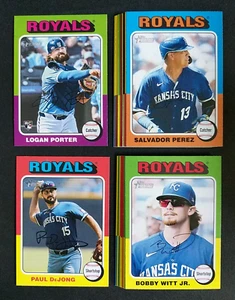 2024 Topps Heritage ~ Kansas City Royals ~ 20 Card Team Set 101-700 - Picture 1 of 3