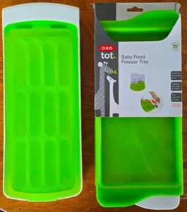 New OXO tot baby food freezer tray & Good Grips No-Spill Ice Stick Tray Silicone - Picture 1 of 7
