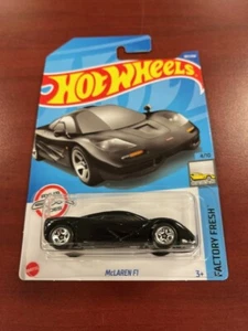 2022 hot wheels mclaren f1 factory fresh 4/10 black A50 - Foto 1 di 2