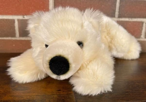 Peluche orso polare Aurora peluche sdraiato 14" morbido - Foto 1 di 11