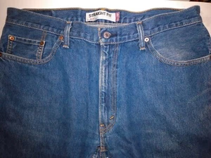 Jeans uomo Levis 505 regular fit blu denim 38x30 - Foto 1 di 4
