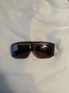 Gafas de sol para mujer Helena Rubinstein vintage de piel de serpiente marrón aviador HR 23 05 - Imagen 1 de 7