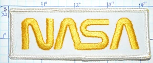 U.S. SPACE NASA 4.25" BANNER CREW UNIFORM EMPLOYEE PATCH - Imagen 1 de 3