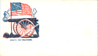 Civil War Era Union Cover Envelope "Death to Traitors" Union Cannon Unused