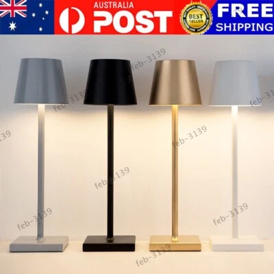 LED Cordless Table Lamp Rechargeable Battery Powered Bedside Touch Night Light - image 1 of 4