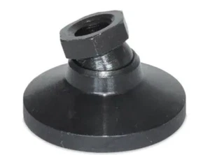 8x J.W. Winco 24NLV3 Steel MLPSO Level-It Swivel Leveling Foot 4” Base M24 Black - Picture 1 of 7