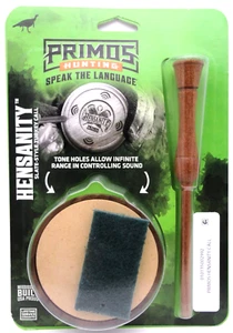PRIMOS Hunting HENSANITY Slate-Style Tone Control Turkey Pot Call w/ Frictionite - Picture 1 of 2