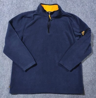 Bullhead Brand Quarter Zip Sweater Dark Blue Navy Adult XL Long Sleeve Mens Foto 1 de 4