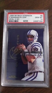 1999 Skybox Dominion Goal 2 Go #8 Peyton Manning graded PSA 10 Gem Mint Pop 10 - Picture 1 of 2