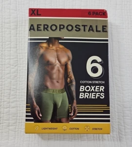 Aeropostale 6 Pack Boxer Briefs Men's XL Stretch Multicolor Lightweight NIB NEW - Picture 1 of 14
