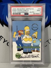 Ink Works SIMPSONS 10th Anniversary AUTOGRAPH CARD A2 DAN CASTELLANETA PSA 9