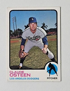 Tarjeta de béisbol Claude Osteen -De colección 1973 Topps # 490 - Los Angeles Dodgers - Imagen 1 de 2