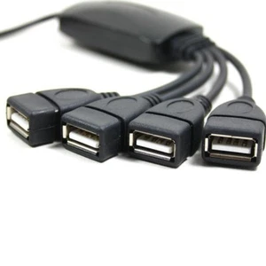 Posta Pro1 - Moltiplicatore Adattatore HUB Splitter 4 porte USB 2.0 Nero per PC - Foto 1 di 2