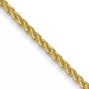 Avariah Solid 10k Yellow Gold 1.05mm Spiga Chain - Picture 1 of 6
