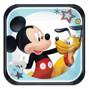 Mickey On The Go 7" Plates Pack Of 8 - Picture 1 of 1