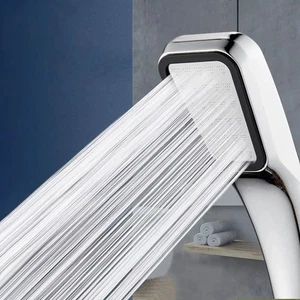 300 Holes Pressurized Square Shower Head High Pressure Water Saving Chrome Gift - Picture 1 of 24