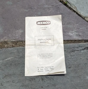 Vintage Merco Glühkerzenmotoren Bedienungsanleitung Heft England Modellflugzeug - Bild 1 von 5