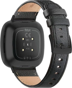 Cinturino in Pelle Compatibile per Fitbit Versa 4 / Versa 3 / Fitbit Sense 2 / S - Foto 1 di 12
