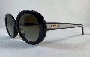 COACH OLIVE GRADIENT OVAL LADIES SUNGLASSES HC8337U C7992 50027Z ~ BLACK ~ 52-20 - Picture 1 of 11