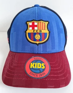Barcelona Non Branded Strapback Baseball Hat Cap Adjustable Kids Navy Blue Red - Picture 1 of 19
