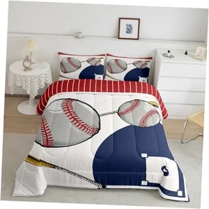 Baseball Comforter Set Size Kids Gaming Sports Comforter for Full Multi 31 - Picture 1 of 7