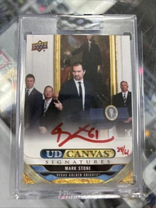 2024-25 UD Tela Taglio Trasparente Inchiostro Rosso #CS-MS Mark Stone "Casa Bianca" Auto /61 - Foto 1 di 2