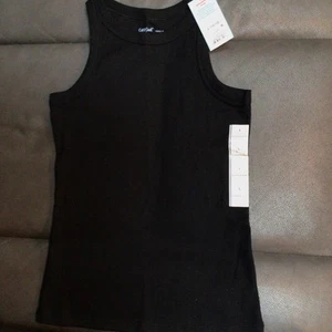 Girls' Favorite Tank Top - Cat & Jack Black L (10/12) NWT - Picture 1 of 5