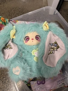 Liila 600 V2 Tea Time With My Girl Blue Teal Lily Rong Er CONFIRMED PLUSH Bunny - Picture 1 of 1