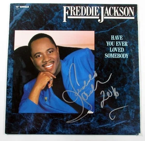 Álbum de disco único firmado por Freddie Jackson de 12" Have You Ever Loved Somebody AUTO - Imagen 1 de 3