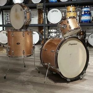 Slingerland Vintage 1960s-1970s Drum Set 15 Pc. - Picture 1 of 5