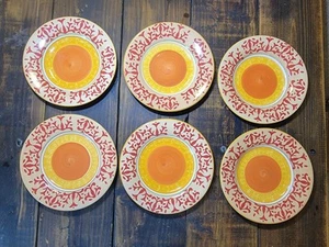 Target American Simplicity Villa Stoneware Salad Plates 9" Summer Fall Set Of 6 - Picture 1 of 10