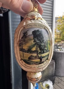 Bradford Editions Irish Blessings Christmas Ornament 1999 May The Wind Always Be - Bild 1 von 4