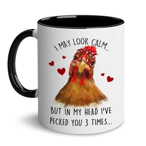 Chicken Mug - Chicken Gifts - Funny Chicken Lover Gifts for Mom Dad Chicken G... - Picture 1 of 6