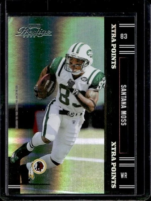 2005 Playoff Prestige Santana Moss Xtra Points Black #/25 Redskins - Image 1 of 2