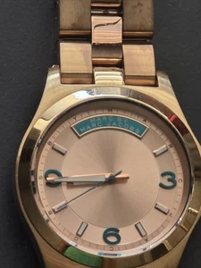 Marc by Marc Jacobs MBM3163 Rose Gold Tone Dial Quartz Analog Unisex Watch Works - Picture 1 of 16