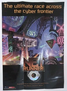 Netrunner Wizards of the Coast Poster 1996 Full Size 26 X 18.5 Holo Mark Tedin - Picture 1 of 10