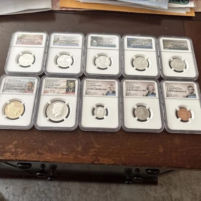 2018-S 10 Coin Silver Official US Mint Proof Set NGC PF 70 UC First Releases - Image 1 of 4