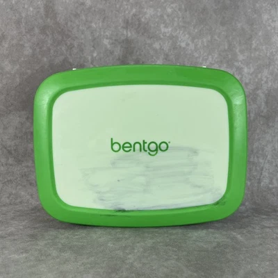 Fiambrera Bentgo Kids Prints a prueba de fugas, 5 compartimentos estilo Bento - Verde  Foto 1 de 4