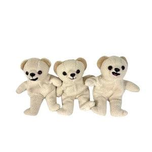 Snuggle Bear Trio - 5 Zoll Plüschtiere - 1999 Lever Brothers Memorabilia - Vintage - Bild 1 von 5