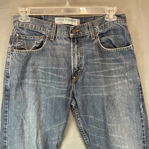 Jeans Levis 569 larghi dritti uomo 32x30 denim sbiadito skate street - Foto 1 di 11