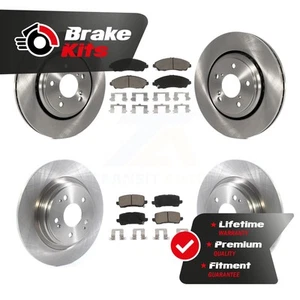Front Rear Disc Brake Rotors Ceramic Pad Kit For 2017-2020 Acura MDX Base SH-AWD - Picture 1 of 1
