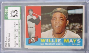 1960 Topps #200 Willie Mays CGC 5.5 EX+ WX598 - Picture 1 of 2