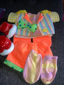 Vintage Cabbage Patch Kids/doll Clothes - 8 Pc Clown Outfit (73) - Picture 1 of 5